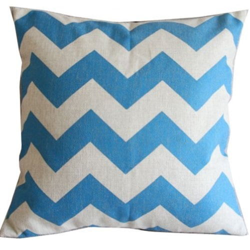 Blue Patterned B Cushion 